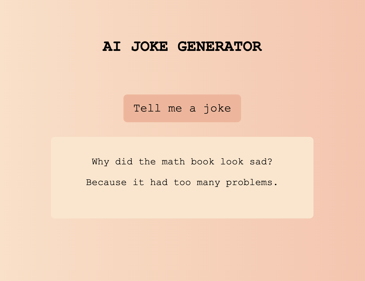 jokes generator app preview