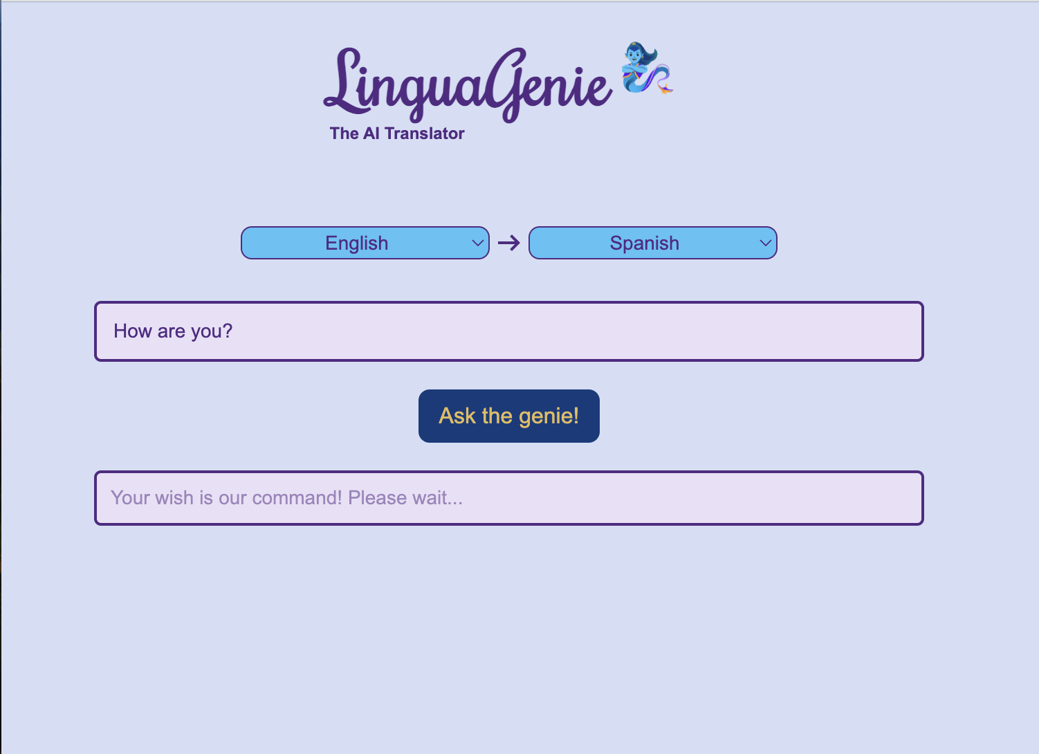 linguagenie translator app preview